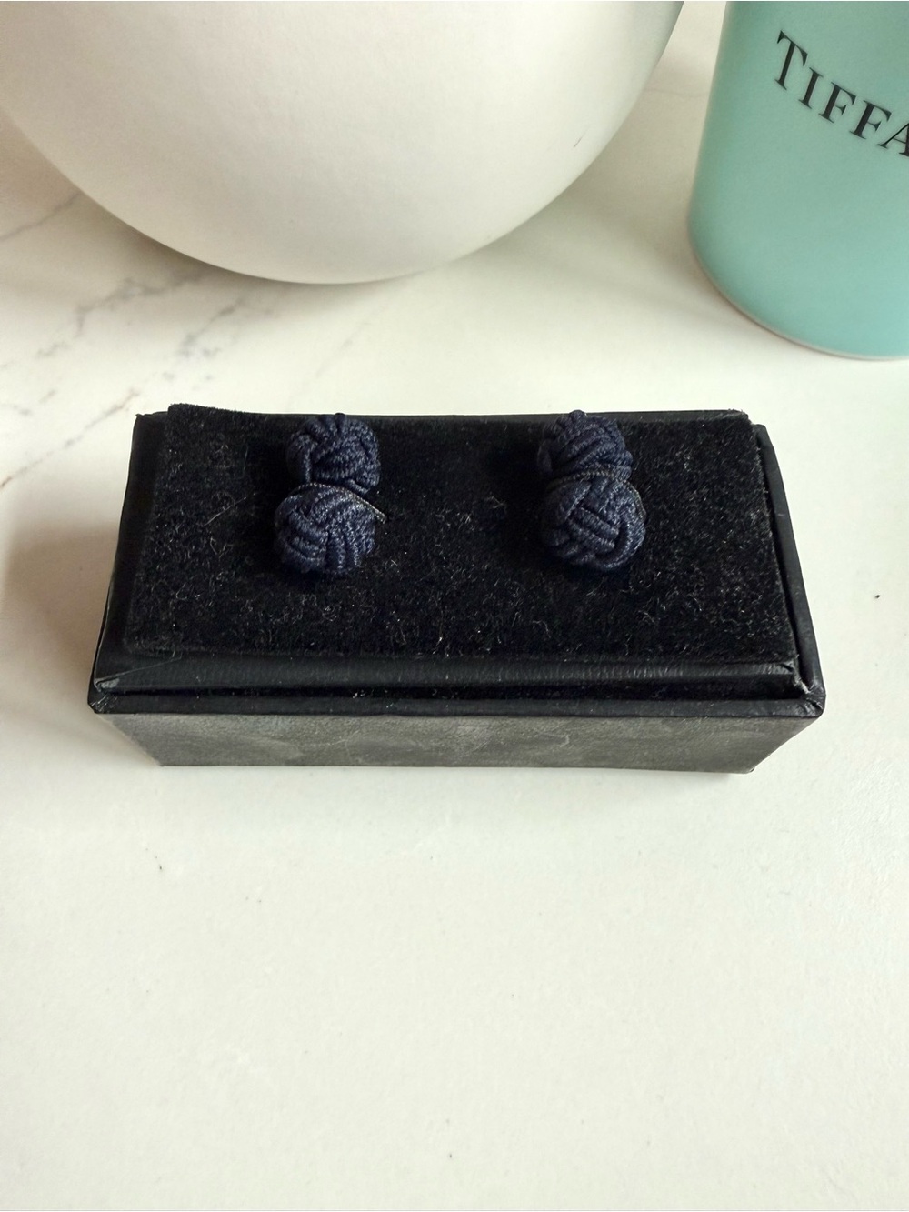 Black Knot Cufflinks - Classic Tuxedo/Formal Accessory